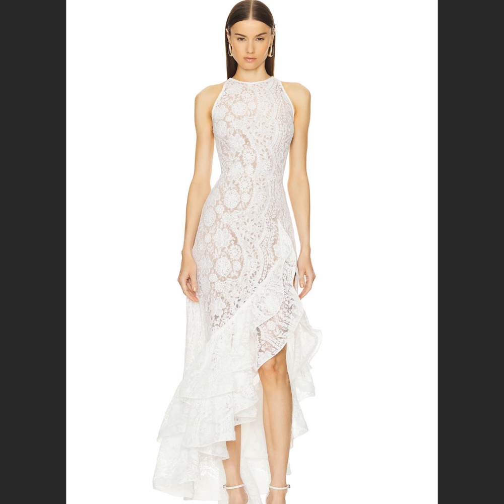 WORN ONLY ONCE -  Sicilia Ruffle Dress